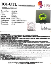6.00 Ratti Natural Peridot With Govt.Lab Certificate-(4551)